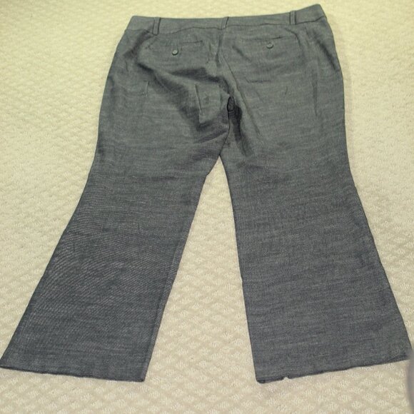 Loft Julie Trouser Pants Women's Variegated Navy Size 14 Wide Leg - Picture 2 of 8